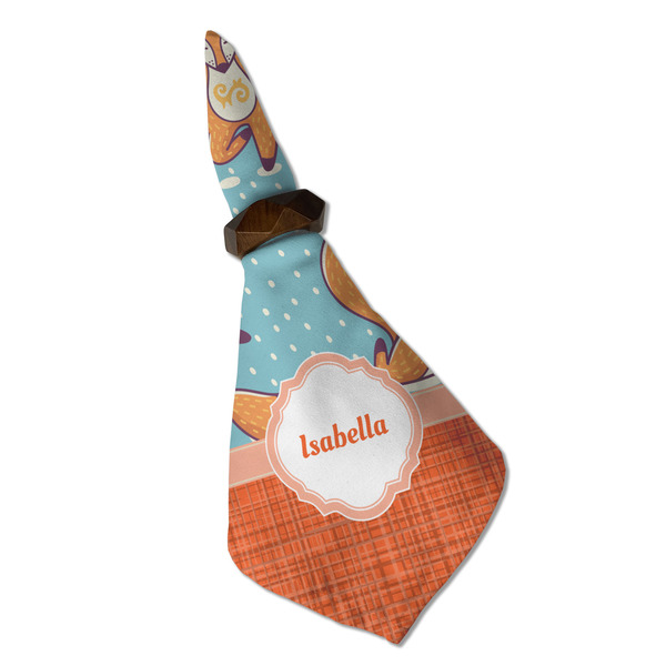 Foxy Yoga Cloth Napkins - Personalized Dinner (Folded in Ring) (MAIN)