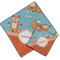 Foxy Yoga Cloth Napkins - Personalized Lunch & Dinner (PARENT MAIN)