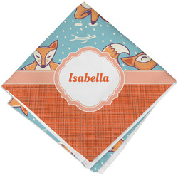 Foxy Yoga Cloth Napkin w/ Name or Text
