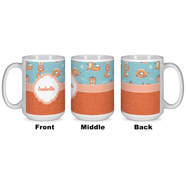 Foxy Yoga Coffee Mug - 15 oz - White APPROVAL