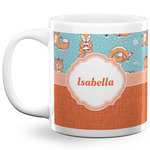 Foxy Yoga 20 Oz Coffee Mug - White (Personalized)