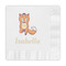 Foxy Yoga Embossed Decorative Napkins (Personalized)