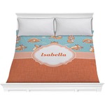 Foxy Yoga Comforter - King (Personalized)