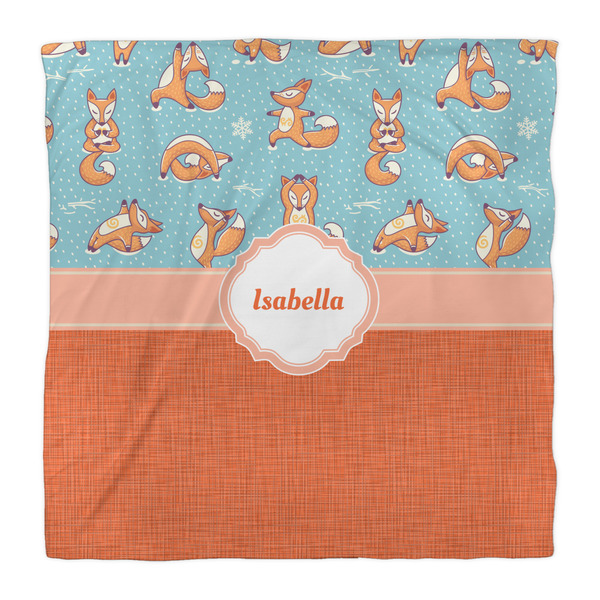 Foxy Yoga Comforter - Queen - Front