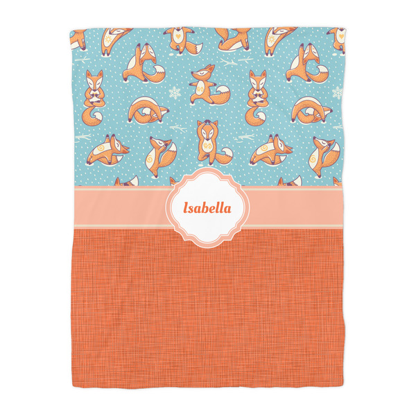 Foxy Yoga Comforter - Twin - Front