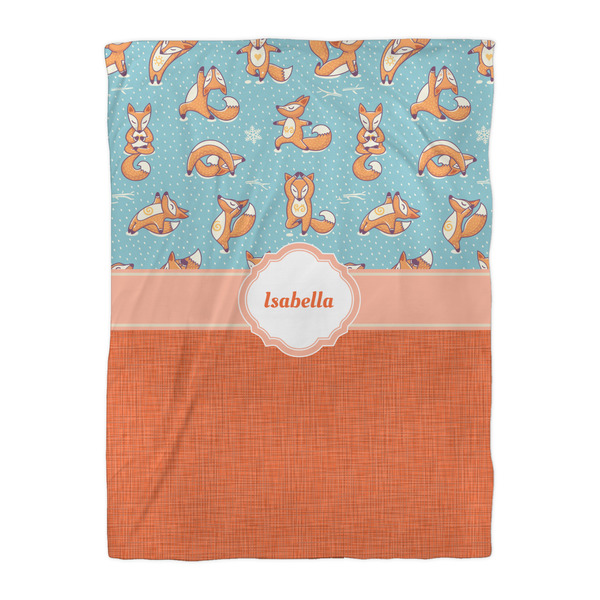 Foxy Yoga Comforter - Twin XL - Front