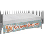 Foxy Yoga Crib Skirt (Personalized)