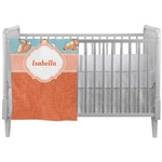 Foxy Yoga Crib Comforter / Quilt (Personalized)