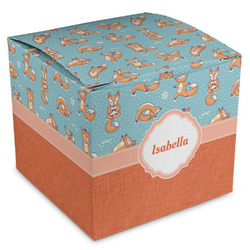 Foxy Yoga Cube Favor Gift Boxes (Personalized)