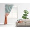 Foxy Yoga Curtain With Window and Rod - in Room Matching Pillow
