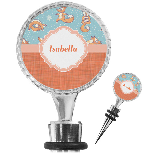 Custom Foxy Yoga Wine Bottle Stopper (Personalized)