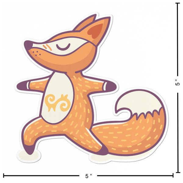 Foxy Yoga Custom Shape Iron On Patches - L - APPROVAL