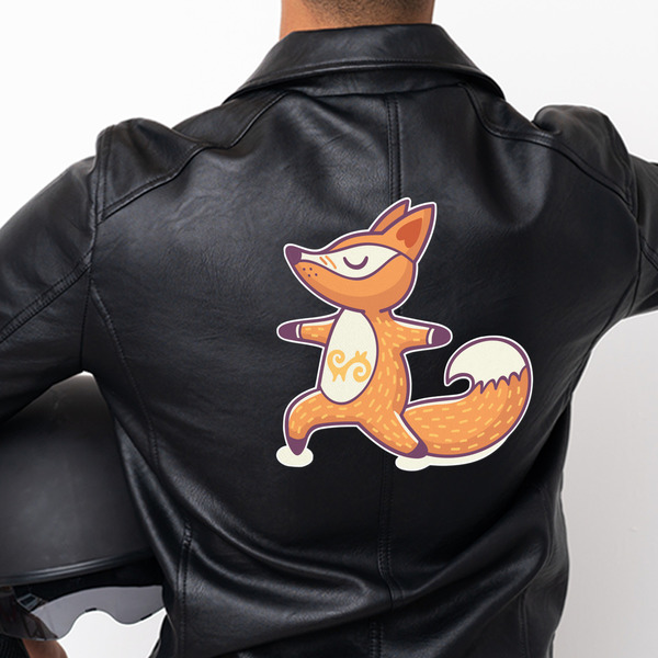 Foxy Yoga Custom Shape Iron On Patches - XXXL - APPROVAL