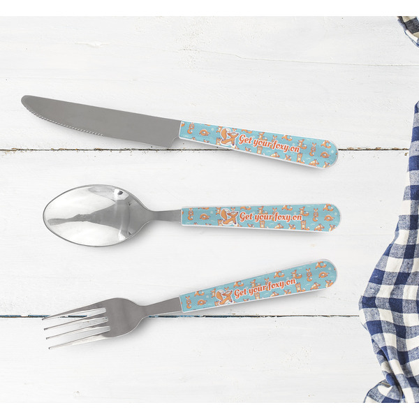 Foxy Yoga Cutlery Set - w/ PLATE
