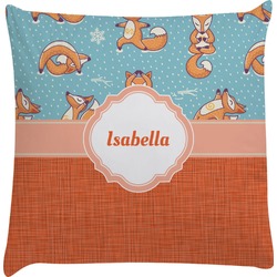 Foxy Yoga Decorative Pillow Case (Personalized)
