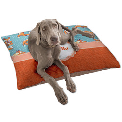 Foxy Yoga Dog Bed - Large w/ Name or Text