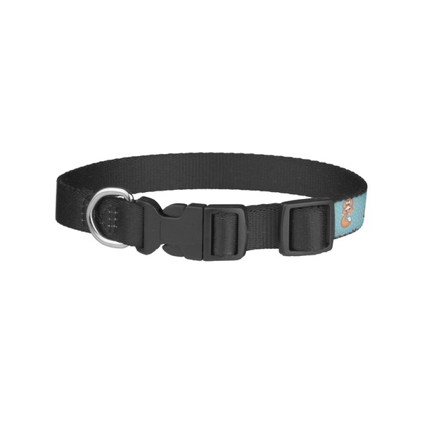 Foxy Yoga Dog Collar - Small - Back