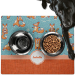 Foxy Yoga Dog Food Mat - Large w/ Name or Text