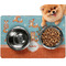 Foxy Yoga Dog Food Mat - Small w/ Name or Text