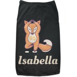 Foxy Yoga Black Pet Shirt (Personalized)