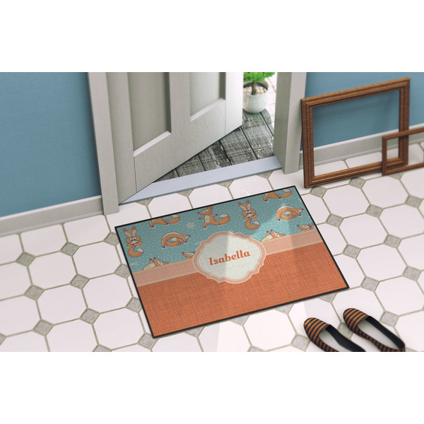 Foxy Yoga Door Mat Lifestyle