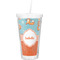 Foxy Yoga Double Wall Tumbler with Straw (Personalized)