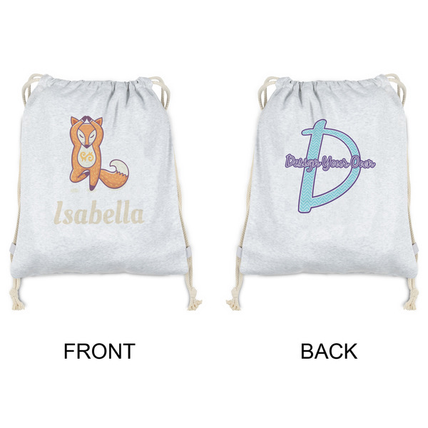 Foxy Yoga Drawstring Backpacks - Sweatshirt Fleece - Double Sided - APPROVAL