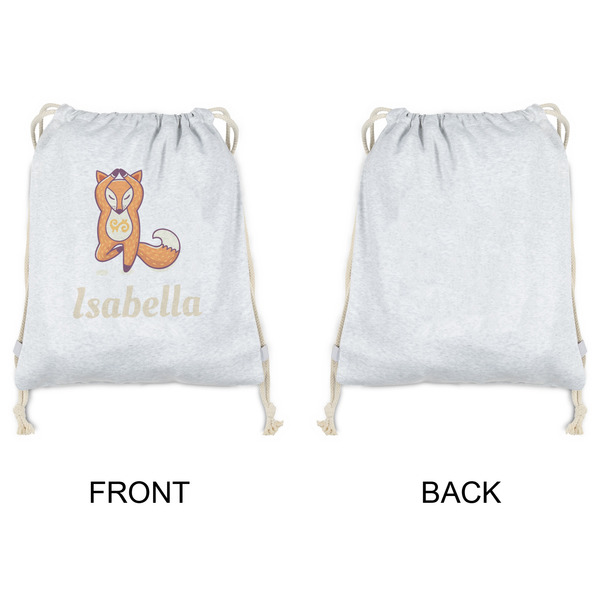 Foxy Yoga Drawstring Backpacks - Sweatshirt Fleece - Single Sided - APPROVAL