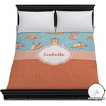 Foxy Yoga Duvet Cover - Full / Queen (Personalized)