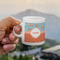 Foxy Yoga Espresso Cup - 3oz LIFESTYLE (new hand)