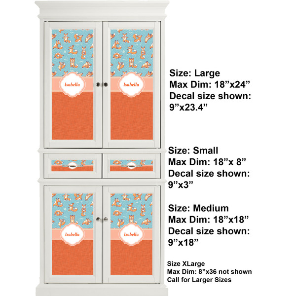 Foxy Yoga Full Cabinet (Show Sizes)