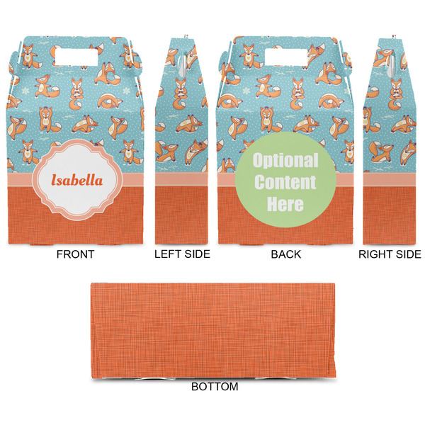 Foxy Yoga Gable Favor Box - Approval
