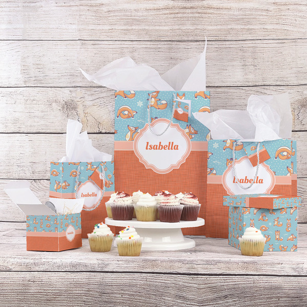 Foxy Yoga Gift Bags - In Context