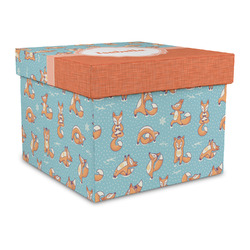 Foxy Yoga Gift Box with Lid - Canvas Wrapped - Large (Personalized)