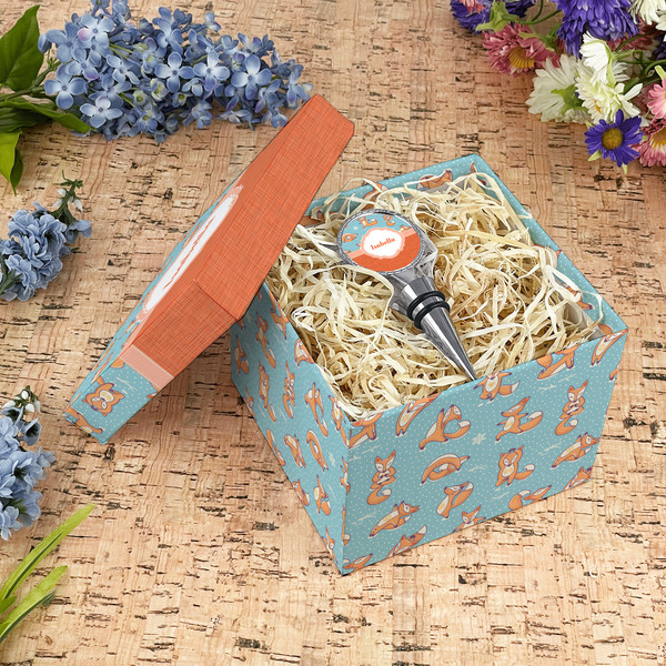 Foxy Yoga Gift Boxes with Lid - Canvas Wrapped - Medium - In Context