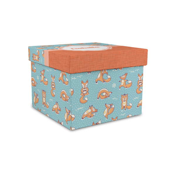 Custom Foxy Yoga Gift Box with Lid - Canvas Wrapped - Small (Personalized)