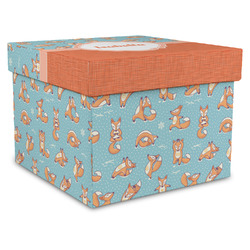 Foxy Yoga Gift Box with Lid - Canvas Wrapped - X-Large (Personalized)