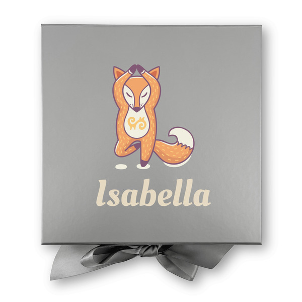 Foxy Yoga Gift Boxes with Magnetic Lid - Silver - Approval