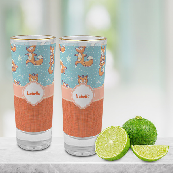 Foxy Yoga Glass Shot Glass - 2 oz - LIFESTYLE
