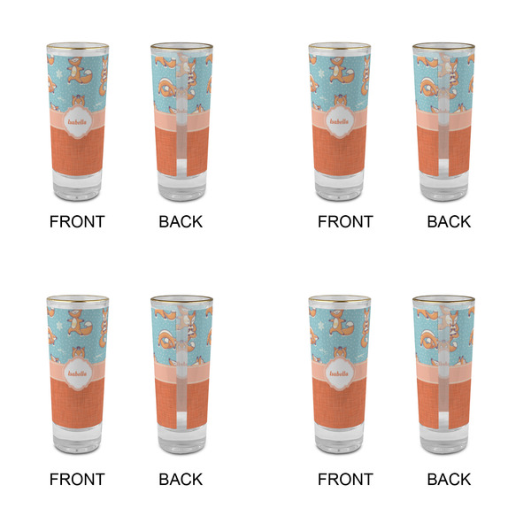 Foxy Yoga Glass Shot Glass - 2 oz - Set of 4 - APPROVAL