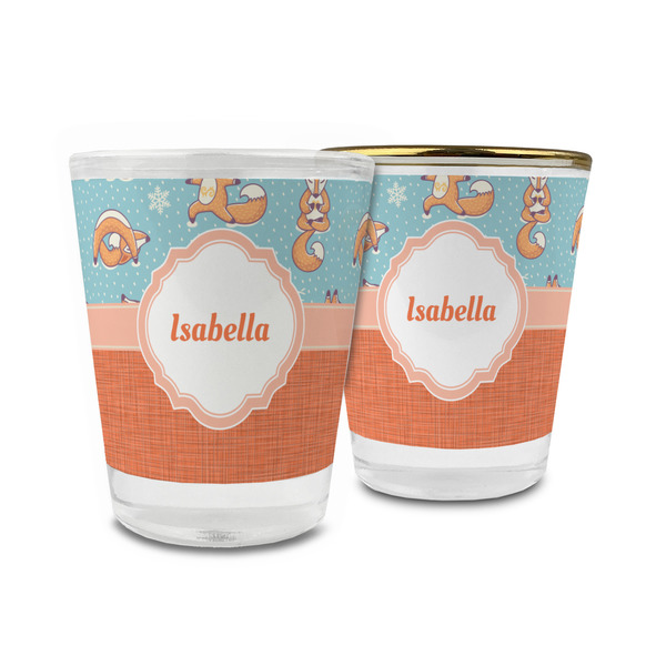 Custom Foxy Yoga Glass Shot Glass - 1.5 oz (Personalized)