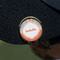 Foxy Yoga Golf Ball Marker Hat Clip - Gold - On Hat