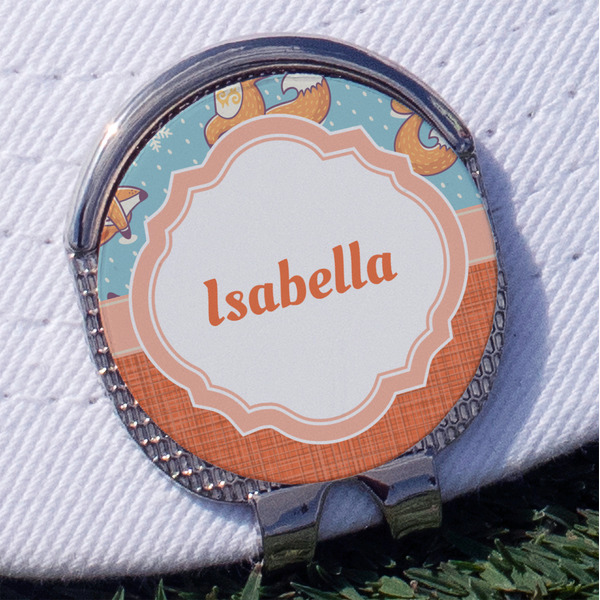 Custom Foxy Yoga Golf Ball Marker - Hat Clip