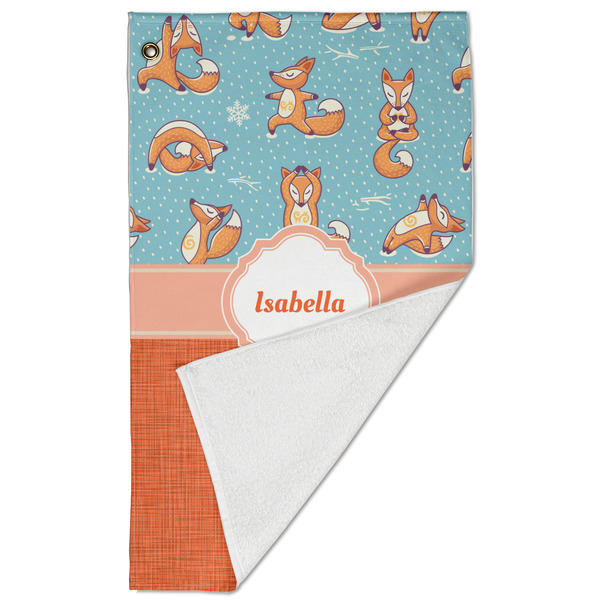 Foxy Yoga Golf Towel - Folded (Large)