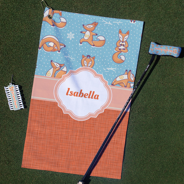 Custom Foxy Yoga Golf Towel Gift Set (Personalized)