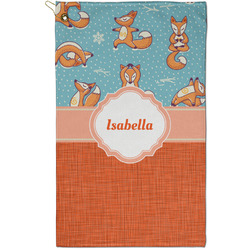 Foxy Yoga Golf Towel - Poly-Cotton Blend - Small w/ Name or Text