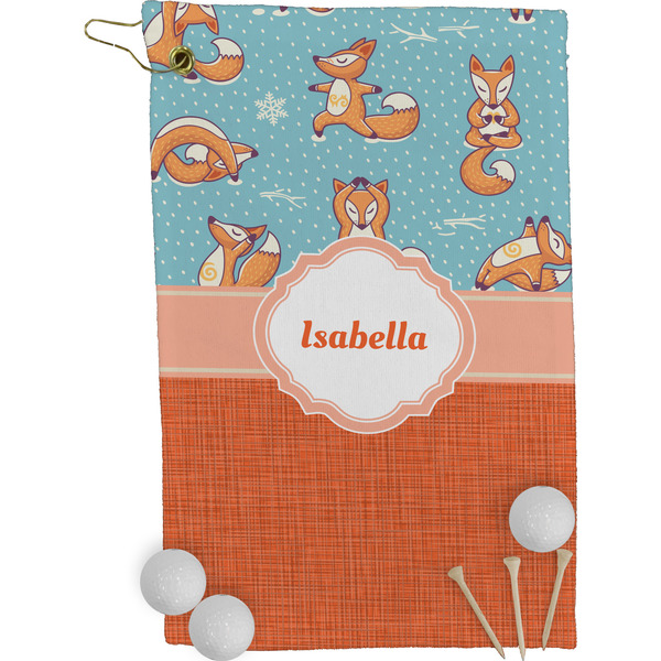 Foxy Yoga Golf Towel (Personalized)