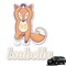 Foxy Yoga Graphic Car Decal