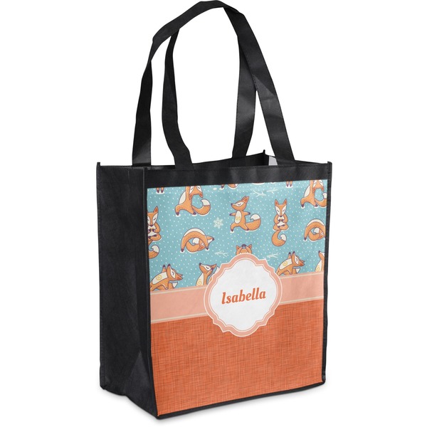 Custom Foxy Yoga Grocery Bag (Personalized)