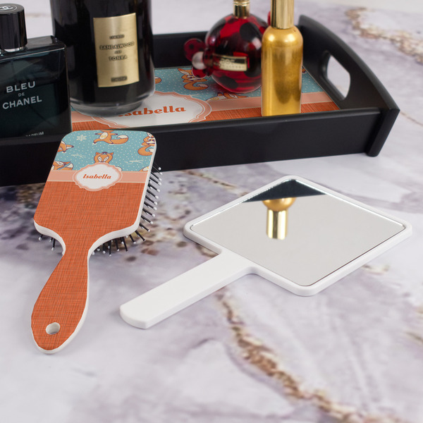 Foxy Yoga Hair Brush - With Hand Mirror